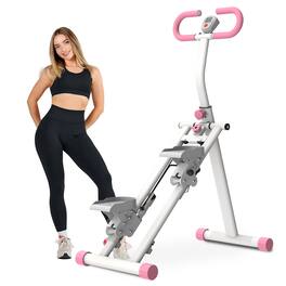 Anysun - Upgrade Vertical Climber - Full-Body Stair Stepper, Stable Frame & Adjustable Handlebar for Home Fitness - Pink