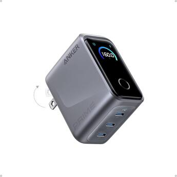 Anker Prime Charger, 160W 3 Port Compact USB C GaN Charger Block Anker Prime Charger, 160W 3 Port Compact USB C GaN Charger Block