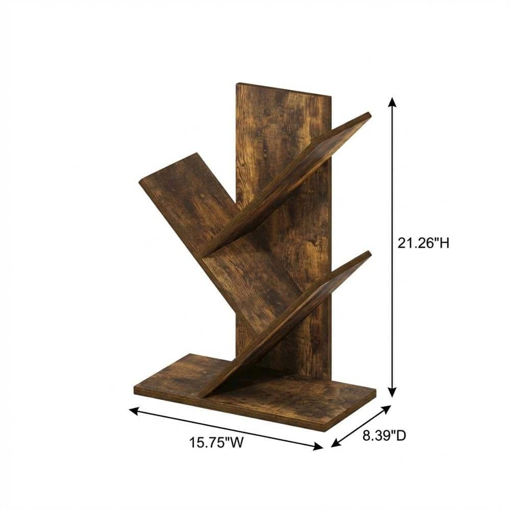 FurniFact - Wood Bookcase in Warm Brown Finish with Ample Storage and Easy Assembly - Amber Pine price history on PriceWatchPro