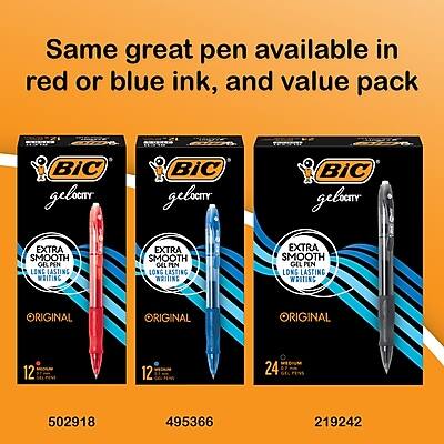 Same great pen available in red or blue ink, and value pack

BIC gelocity

EXTRA SMOOTH LONG LASTING WRITING

ORIGINAL

12 pens

502918

495366

219242