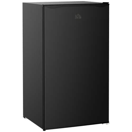 Lycvki 3.2CuFt Single Door Mini Fridge with Freezer Black KCFZ-08