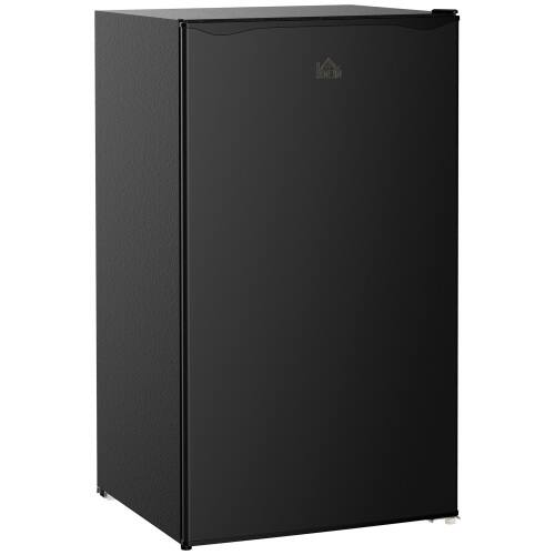 Front. Lycvki - 3.2CuFt Single Door Mini Fridge with Freezer Black - Black.