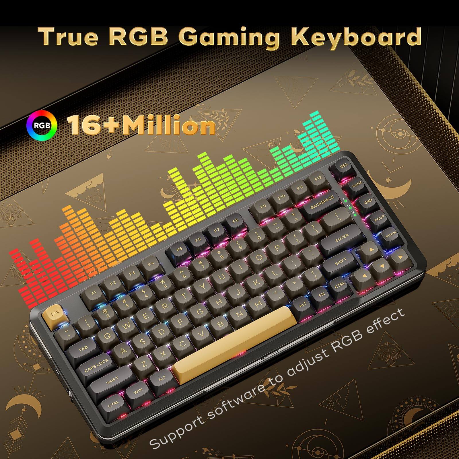 True RGB Gaming Keyboard

16+Million

Support software to adjust RGB effect