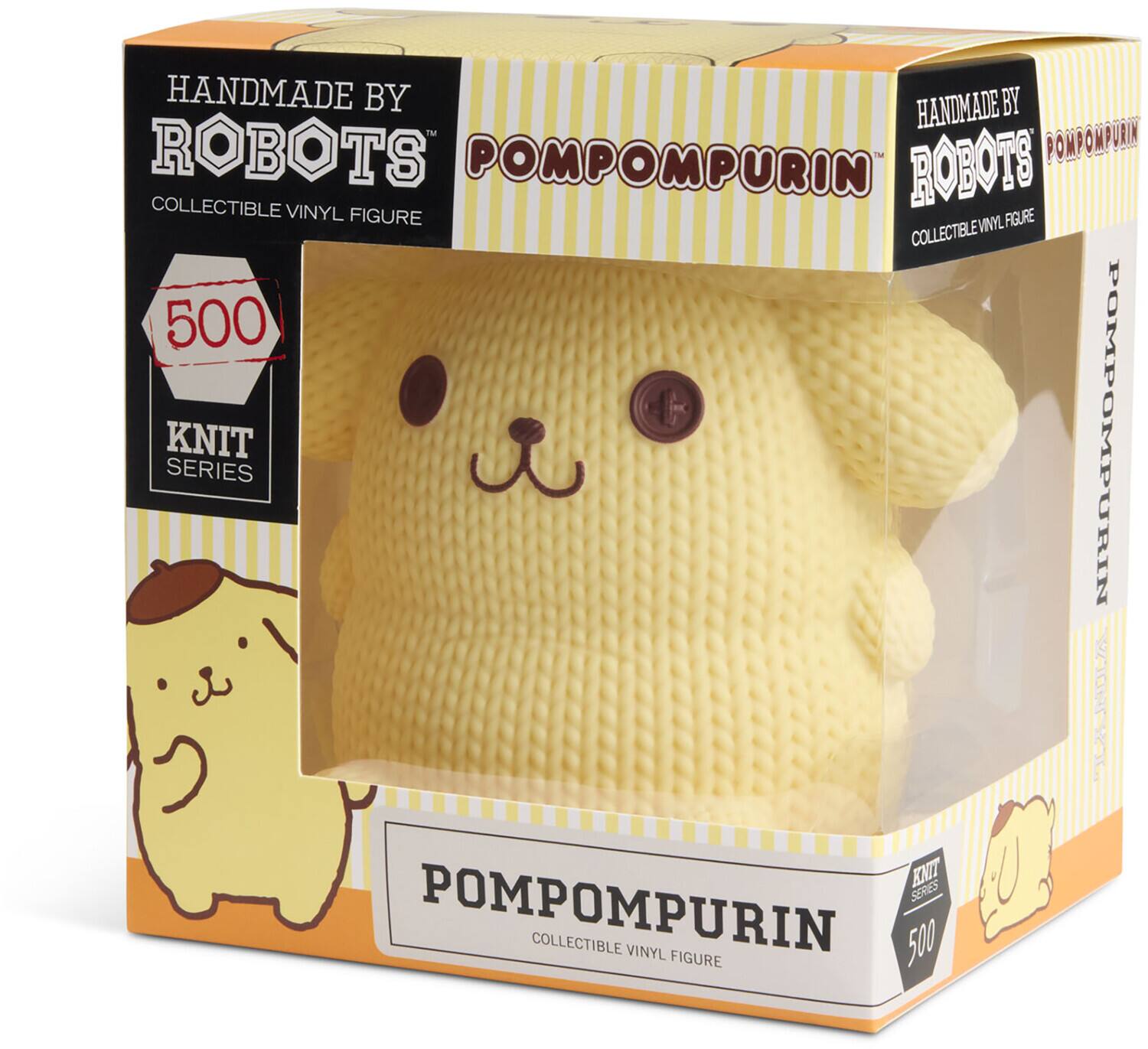HANDMADE BY ROBOTS  
POMPOMPURIN  
COLLECTIBLE VINYL FIGURE  
500 KNIT SERIES