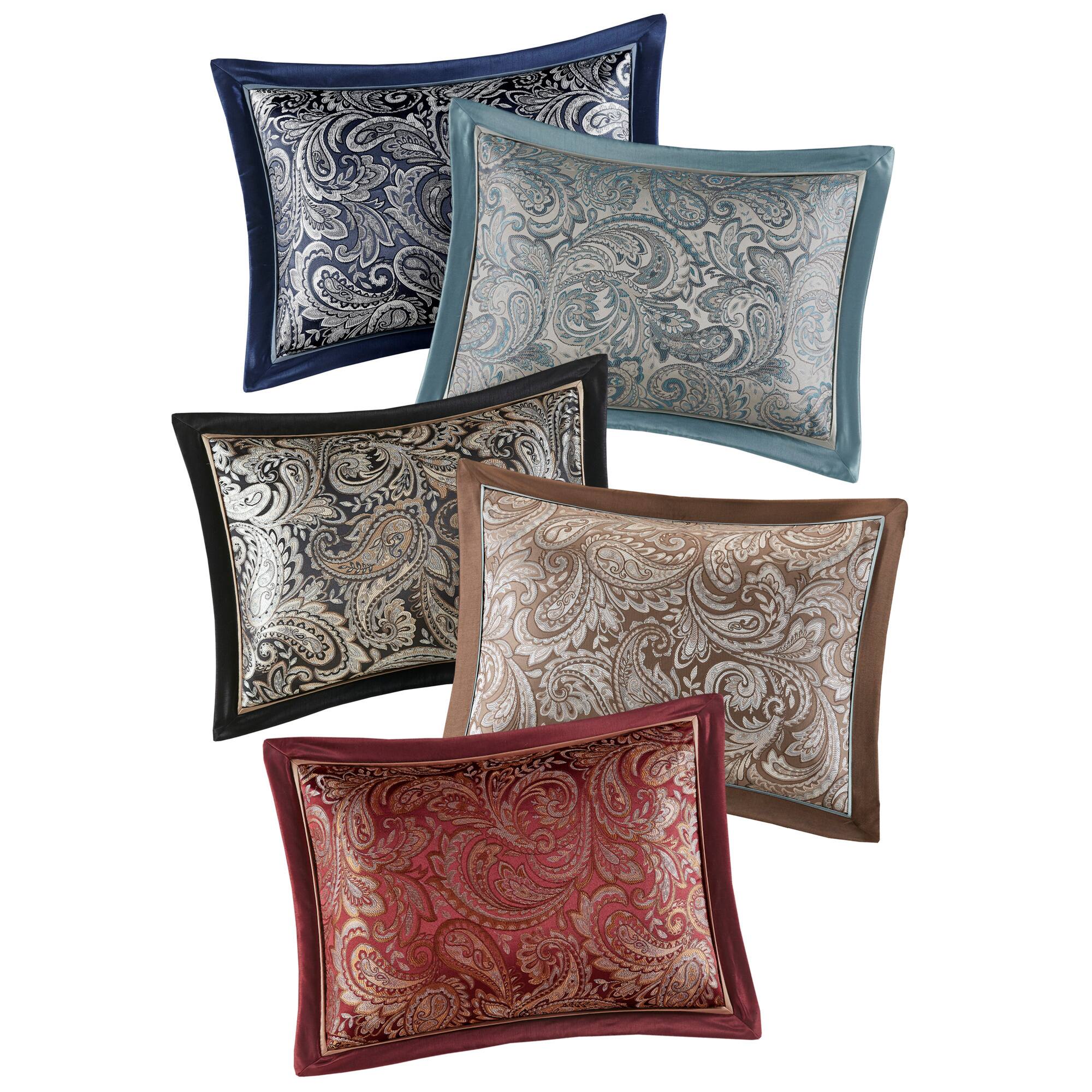 Angle. TinyHomie - 12 Piece Comforter Set with Cotton Bed Sheets Black Cal King - Black.