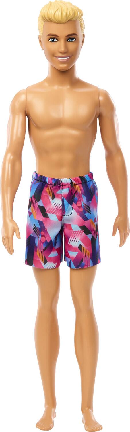 Alt View 1. Mattel - Barbie Beach Ken with Blond Hair, Wearing Purple Swimsuit   - Collectibles - Multicolor.