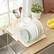 Back. Sweet Home Collection - Steel 3-Piece Large Countertop Dish Drainer with Drain Board & Utensil Holder - Yellow.