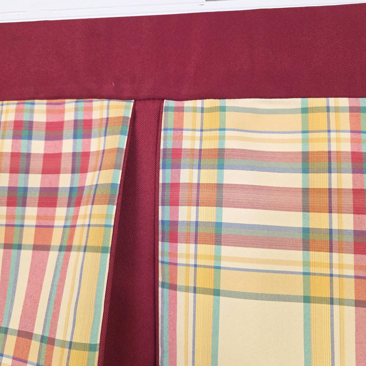 Alt View 1. RLF Home - RLF Home Syon Park Pleated Window Valance 100% Cotton Rod Pocket 50" x 17" Gold - Gold.