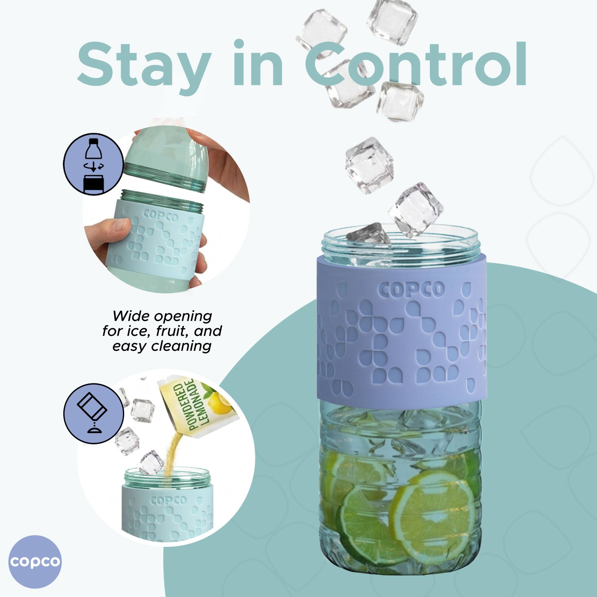 Stay in Control  
Wide opening for ice, fruit, and easy cleaning  
LEMONADE  
COPCO  
COPCO  
copco