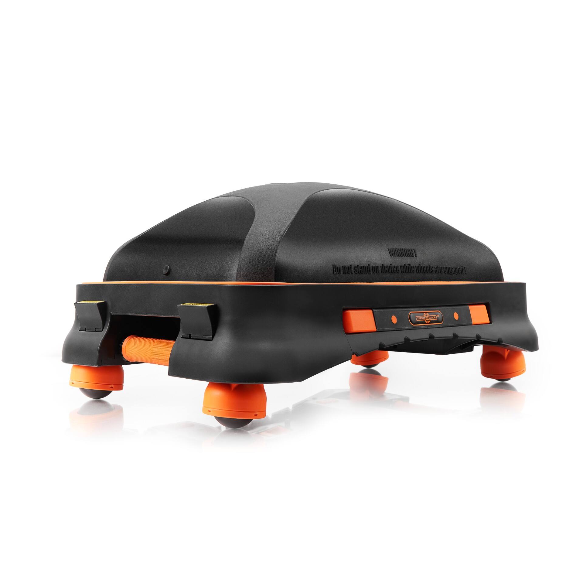 WHKG!  
Le I staud I device while vloeds 2  
Do not stand on device while wheels are engaged!