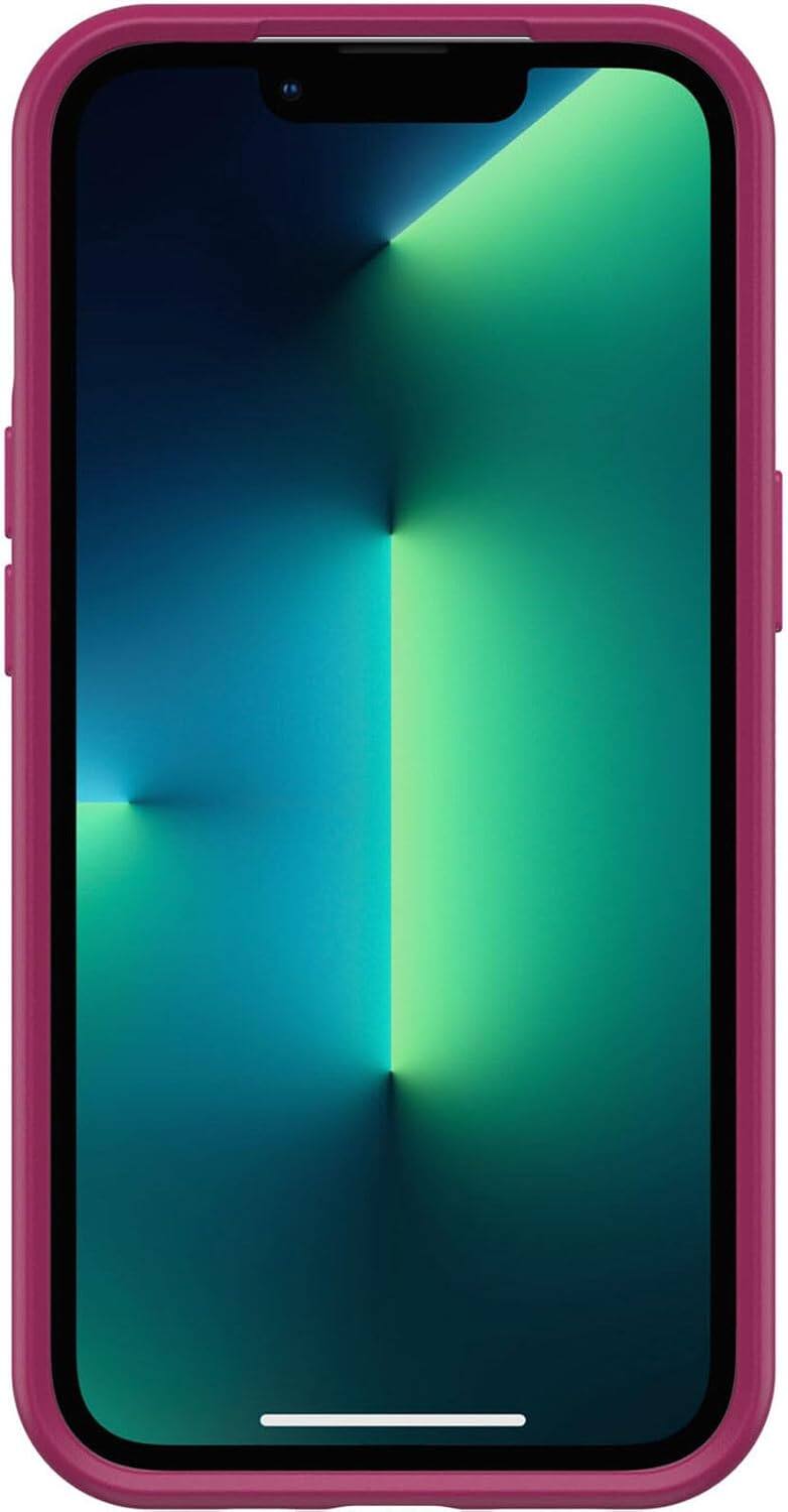 Front. OtterBox - OtterBox iPhone 13 Pro (ONLY) Symmetry Series Case - Renaissance Pink, Ultra-Sleek, Wireless Charging Compatible, Raised - Pink.