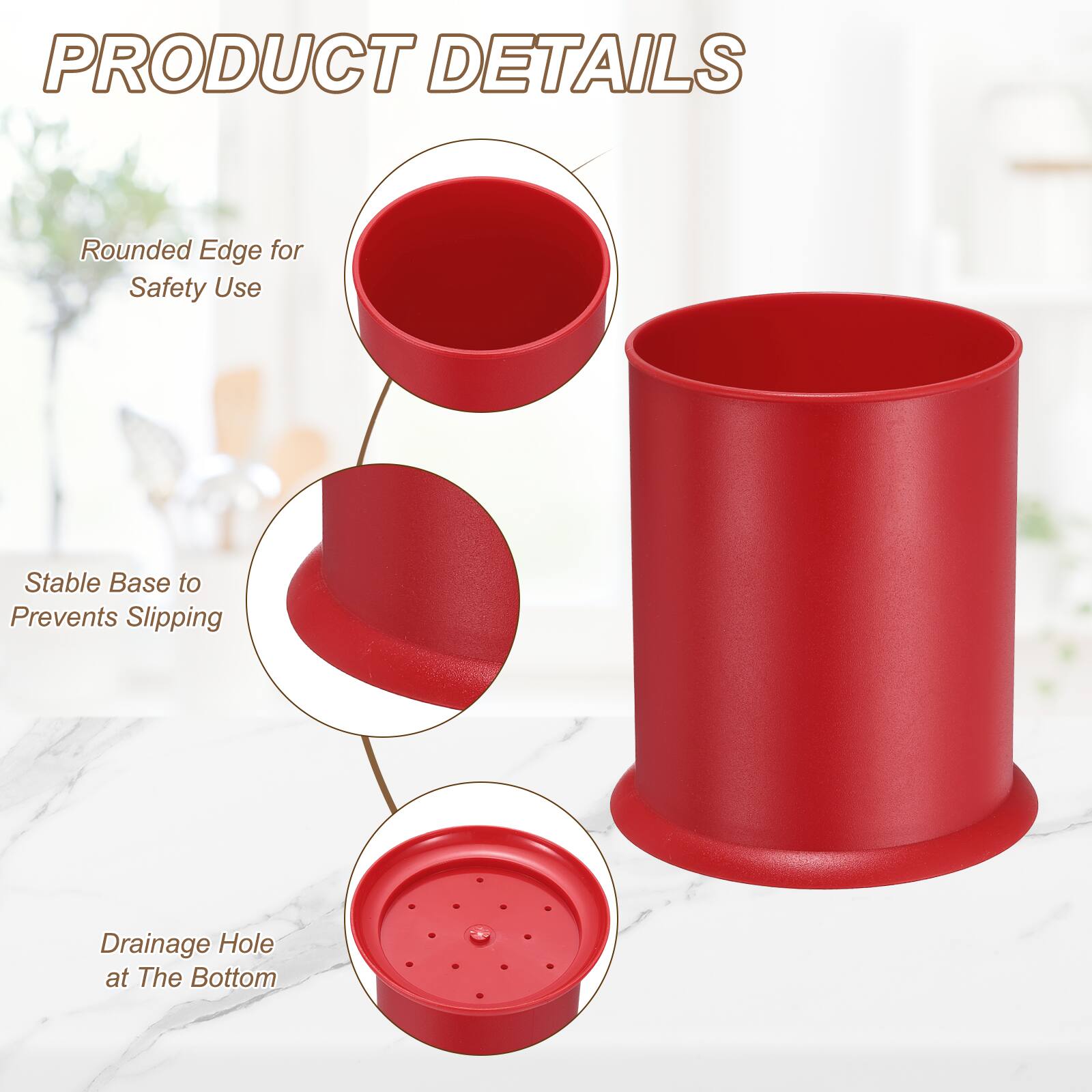PRODUCT DETAILS

- Rounded Edge for Safety Use
- Stable Base to Prevents Slipping
- Drainage Hole at The Bottom