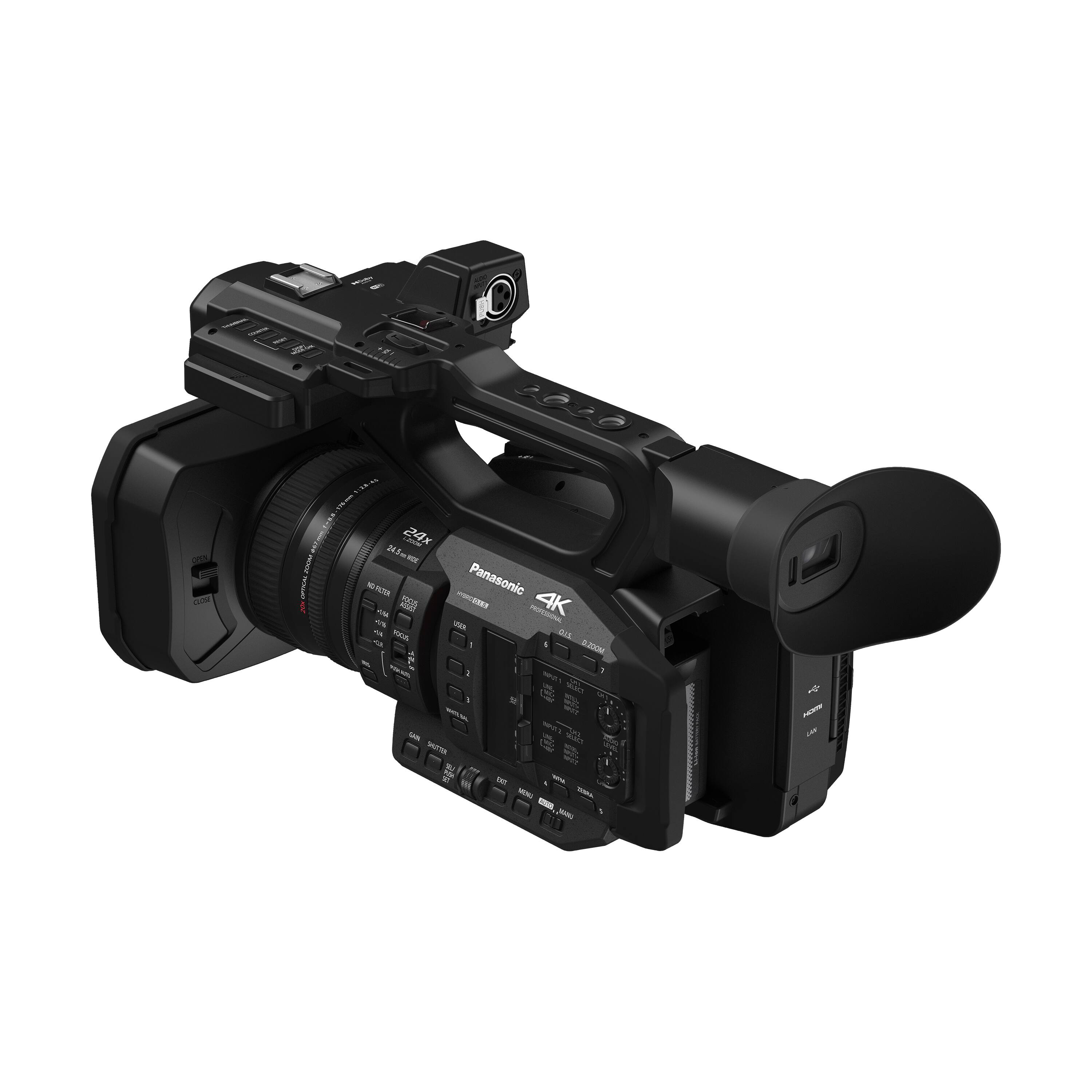 Alt View 12. Panasonic - Panasonic 4K 60p Professional Camcorder - HC-X2 - Black.
