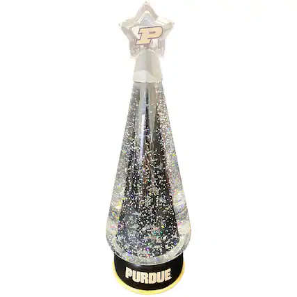 Front. Santa's Workshop - Purdue Boilermakers 12" Tree Globe - Black.