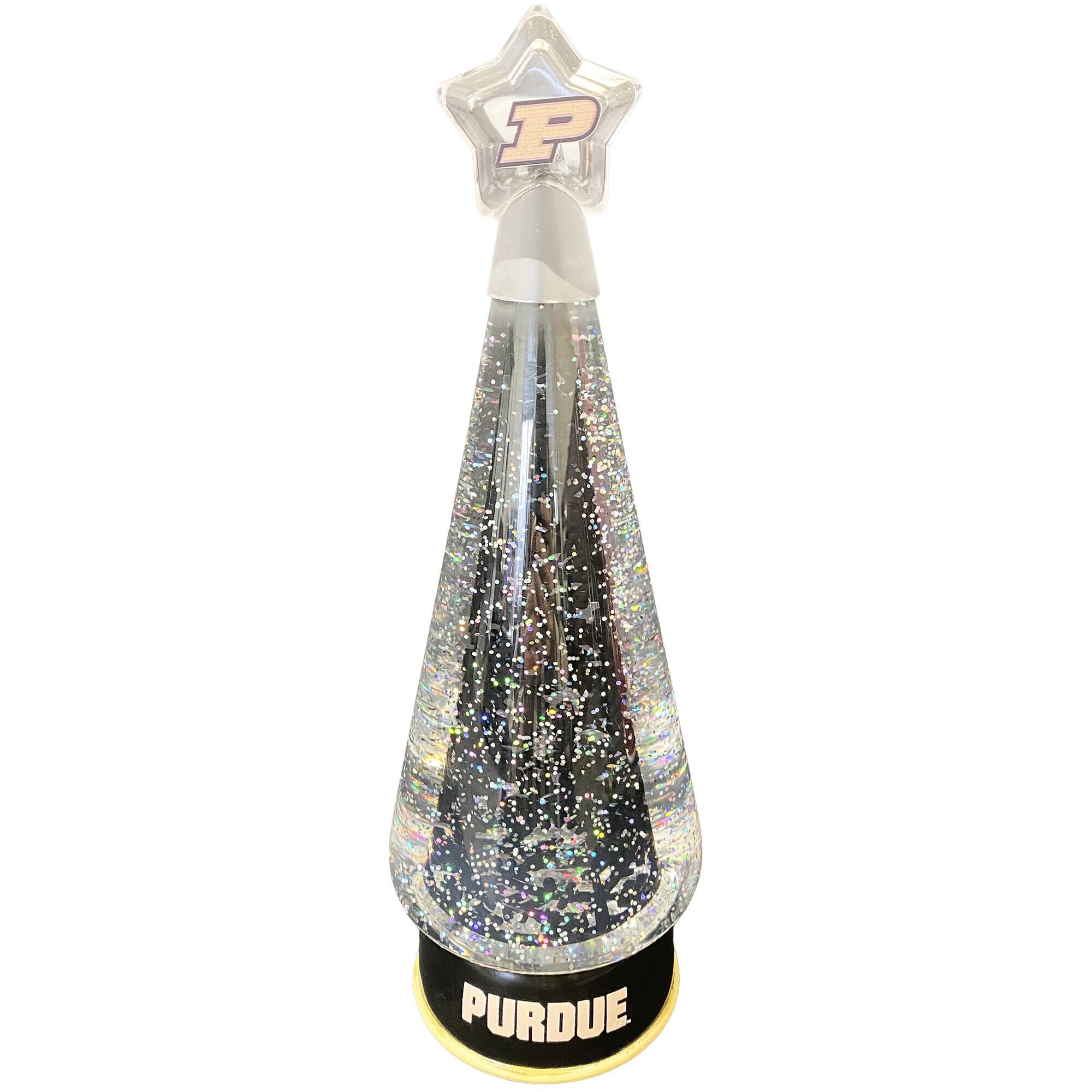 Santa's Workshop - Purdue Boilermakers 12" Tree Globe - Black