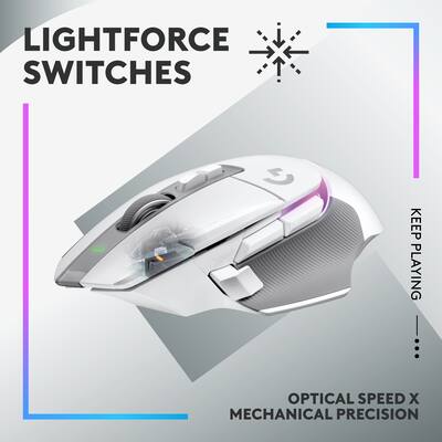 Logitech G502 X PLUS LIGHTSPEED Wireless Optical Gaming Mouse with Logitech G502 X PLUS LIGHTSPEED Wireless Optical Gaming Mouse with
