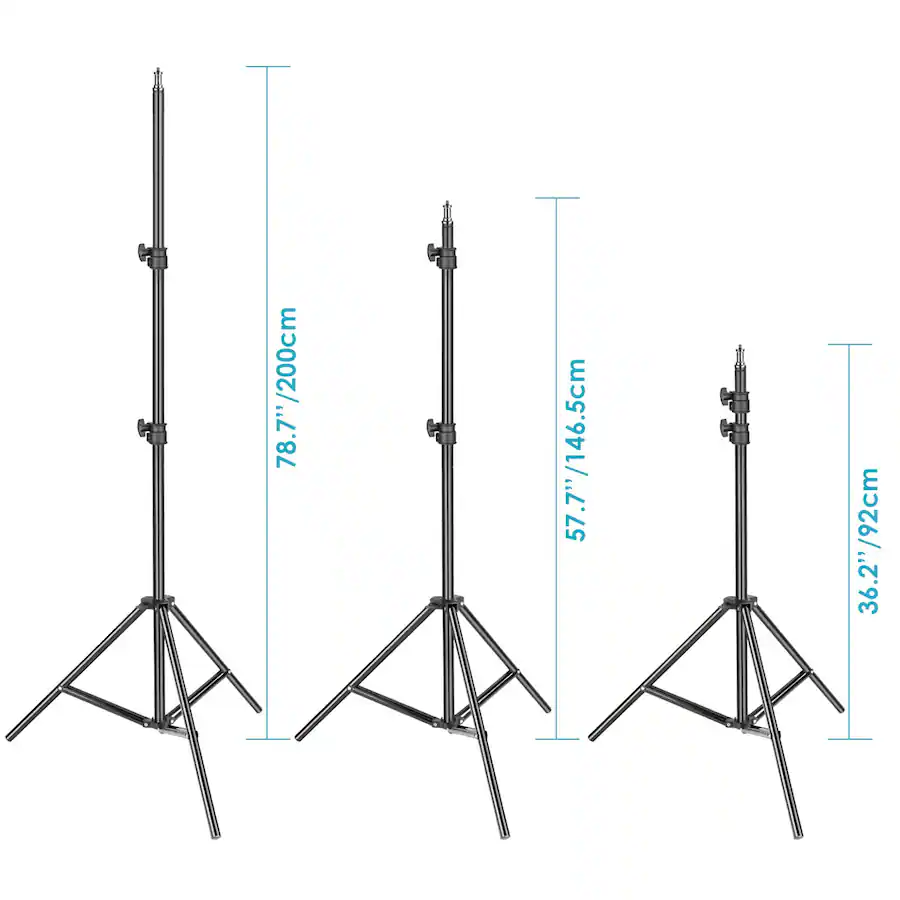 Neewer Heavy Duty 10ft Light Stand, Spring Cushioned, Studio Black ST ...