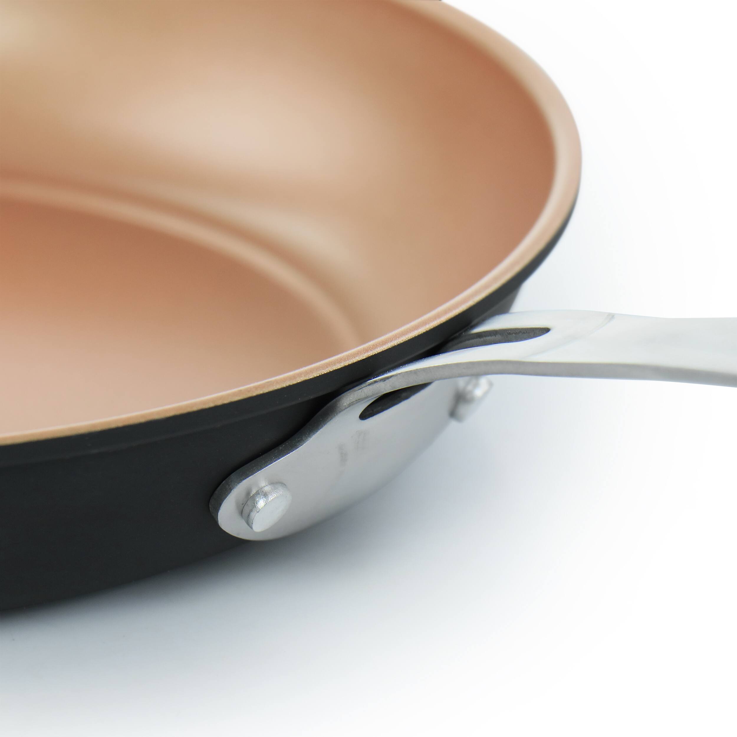 Alt View 5. Gibson - Gibson Home Chestnut 2 Piece Nonstick Carbon Steel Frying Pan Set in Copper - Copper.