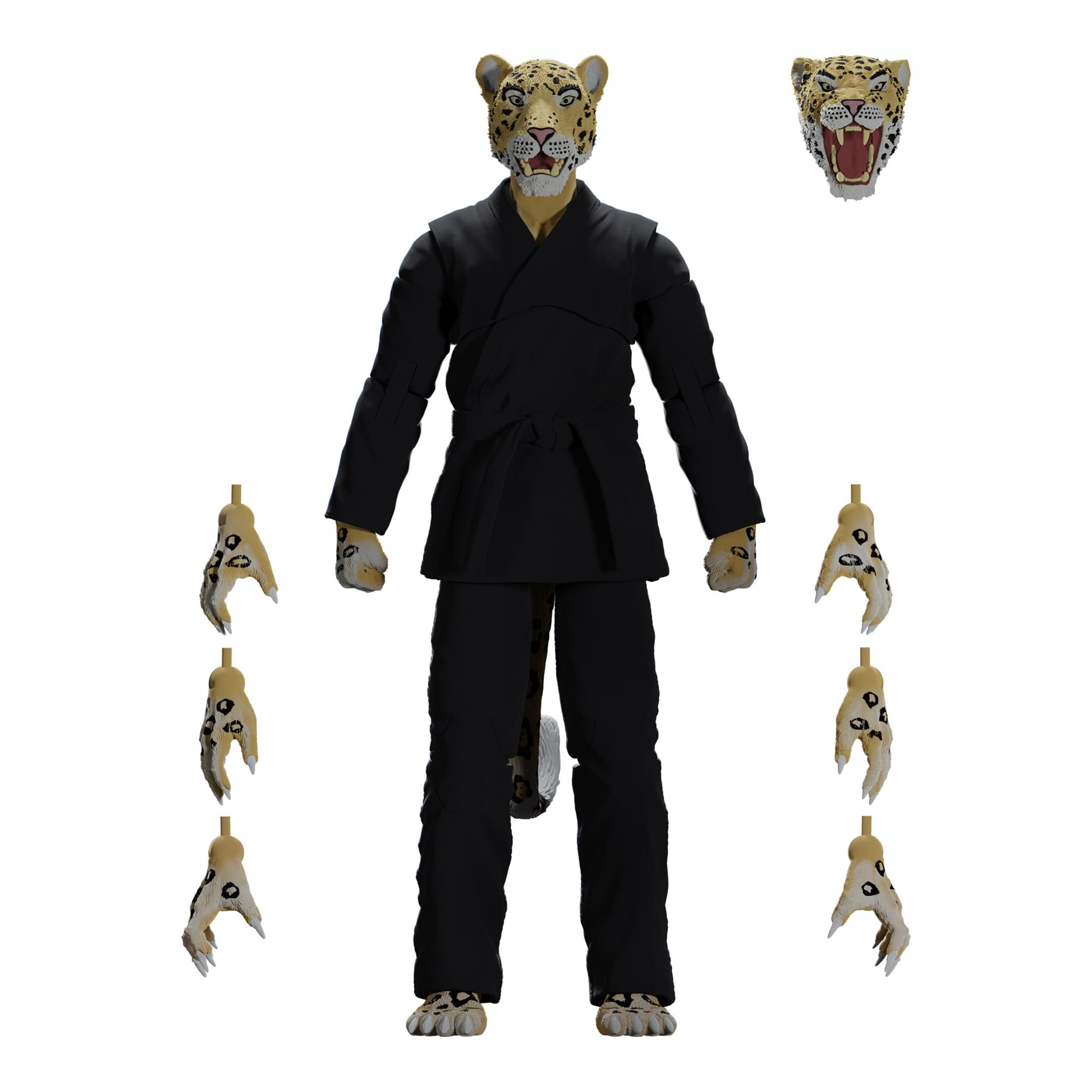 Zoo Jitsu Fighters 6 Inch Action Figure | Jairo the Jaguar with Black Gi
