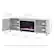 Alt View 27. Henn & Hart - Chabot Crystal Fireplace TV Stand for TVs up to 75" - White.