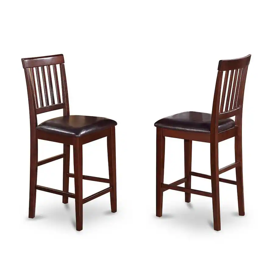 East West Furniture 3 PC counter height Dining set Square pub Table and ...
