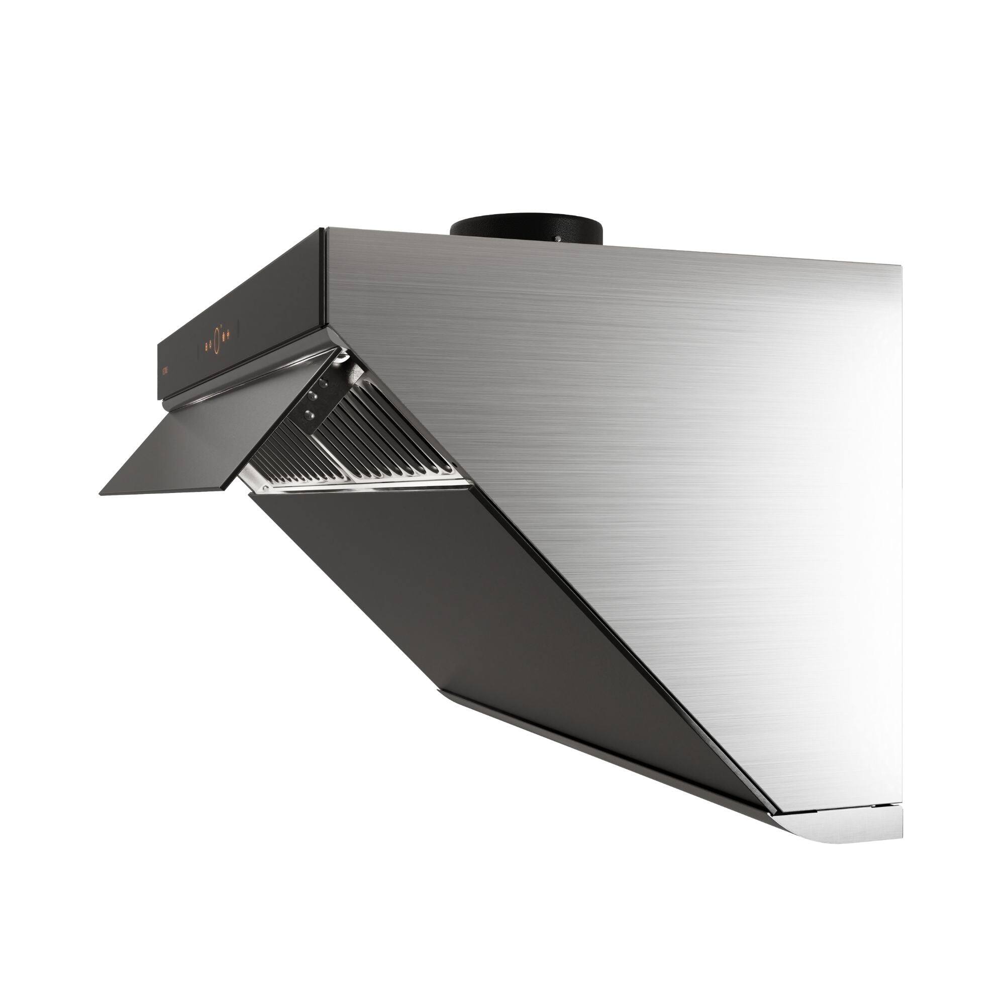 Back. FOTILE - FOTILE 30" 1100CFM Under Cabinet|Wall Mount Range Hood in Moonshawdow - Moonshadow Grey.