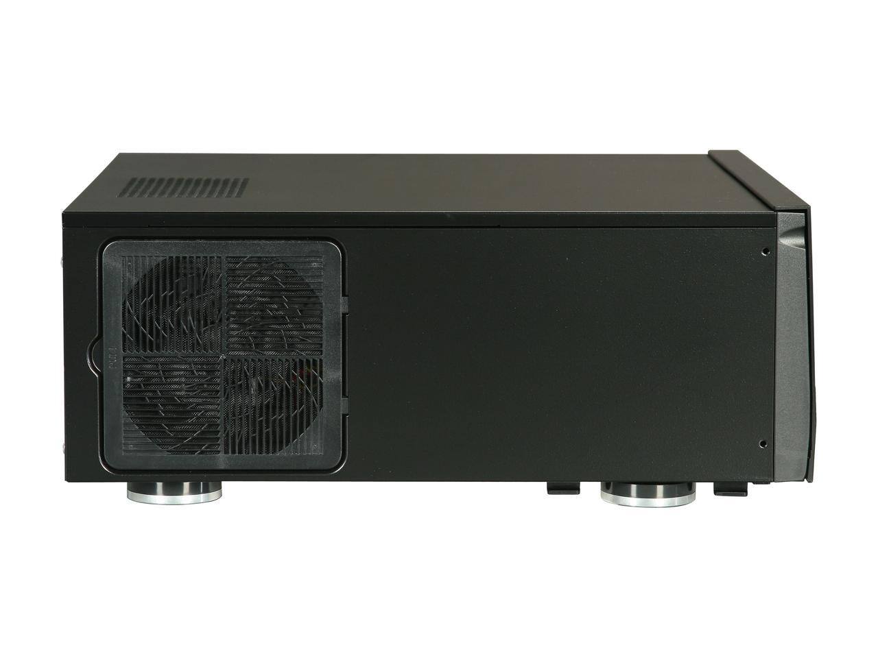 Alt View 2. SilverStone - SILVERSTONE Black Aluminum / Steel Grandia Series SST-GD07B ATX Media Center / HTPC Case - Black.