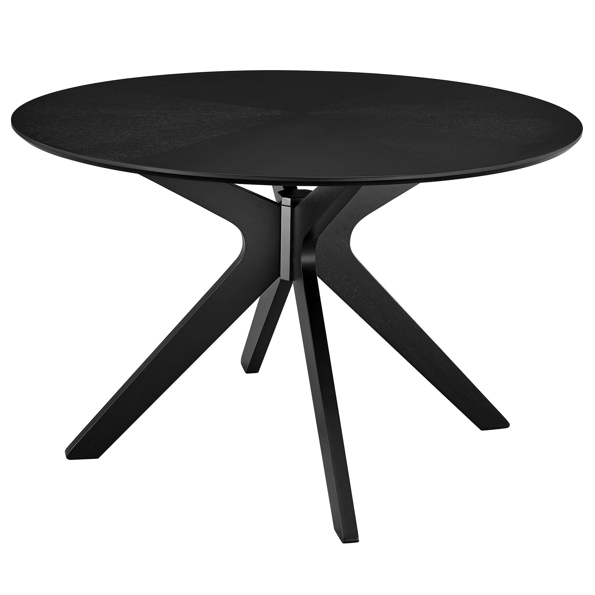 Angle. Modway - Crossroads Wood Dining Table - Black.