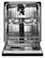 Alt View 11. KitchenAid - 24" Front Control Built-in Stainless Steel Tub Dishwasher with 3rd Rack, 40+ Total Wash Jets, 41 dBA - Black stainless steel.