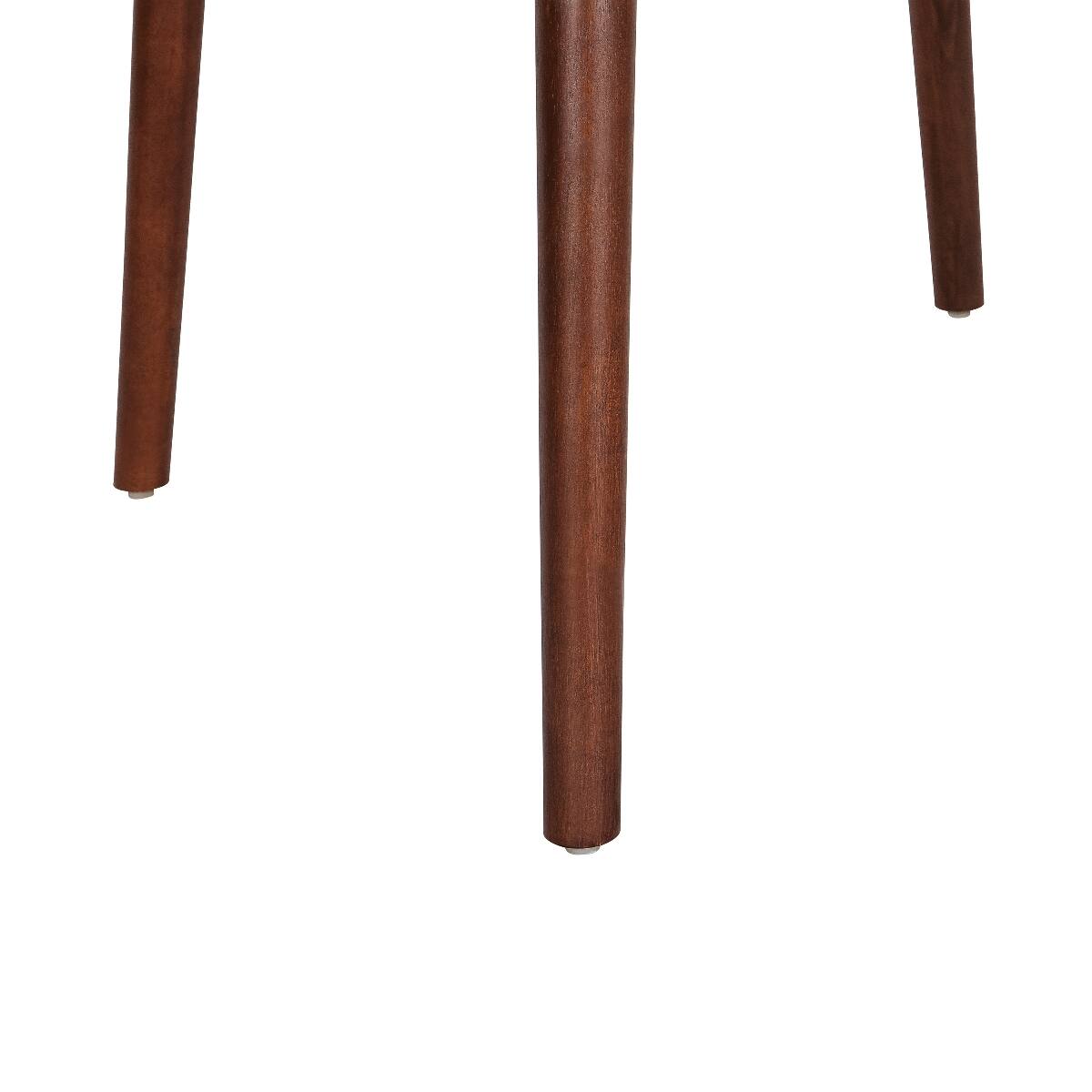 Alt View 3. Loheer - Loheer Square Dining Table Dark Walnut Mid Century Modern Table for Four - Dark Walnut.