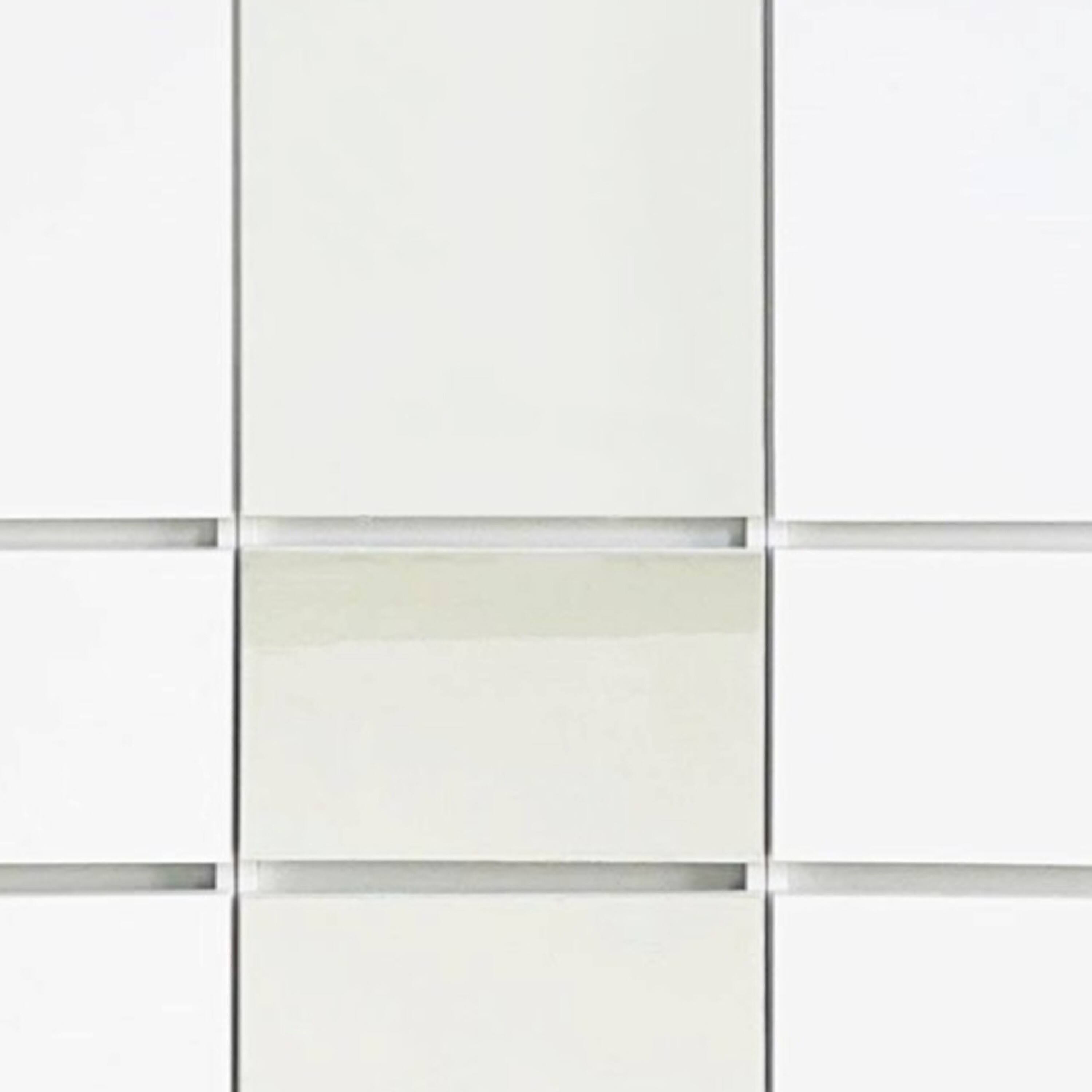 Left. Manhattan Lane - Ely Closet Cabinet Set, Center Mirror Front, 7 Drawers, 71 Inch, White - White.