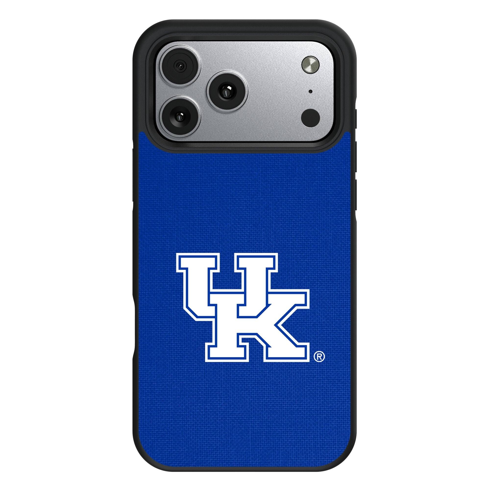 Front. Keyscaper - Kentucky Wildcats iPhone Solid Design Bump Case - 15 Pro Max - Multicolor.