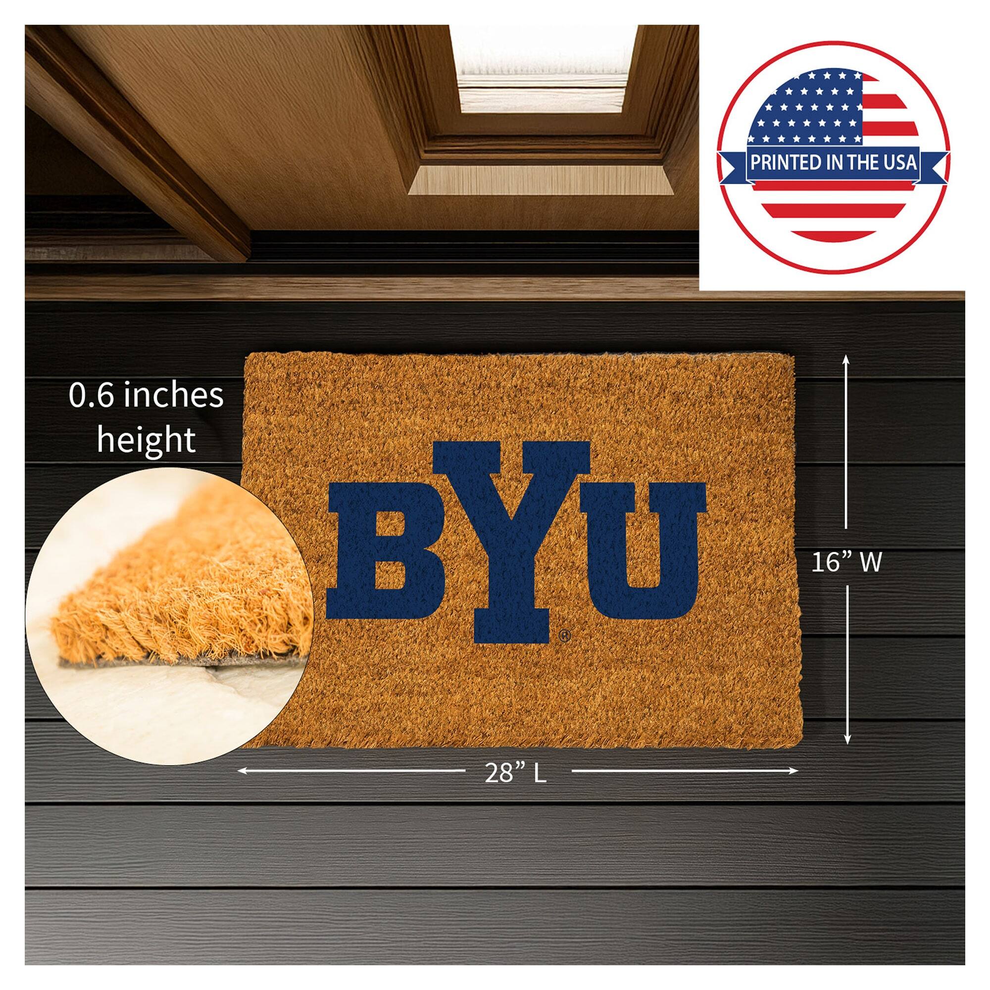 PRINTED IN THE USA

0.6 inches height

BYU

16" W

28" L