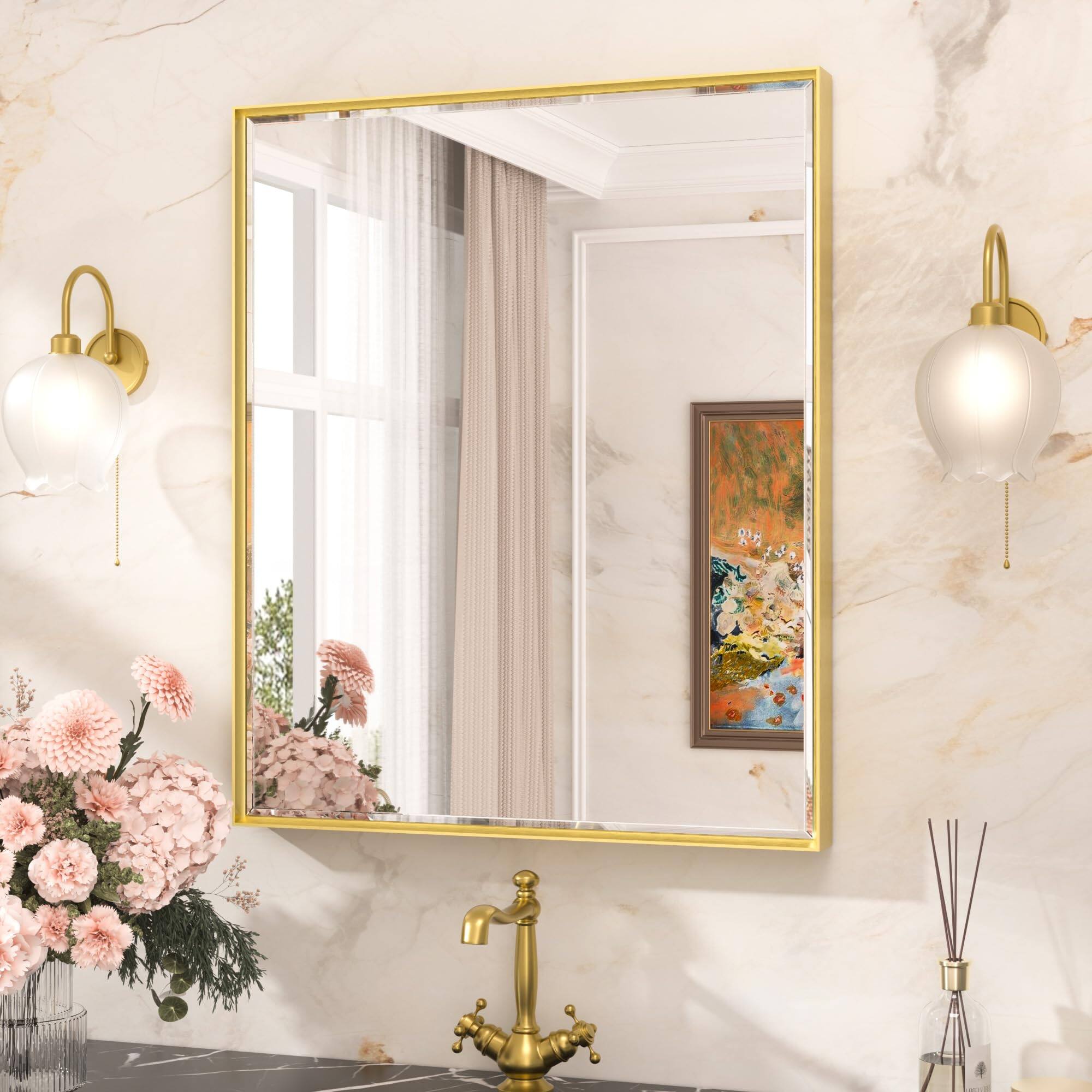 Brushed Gold 36"L x 30"W