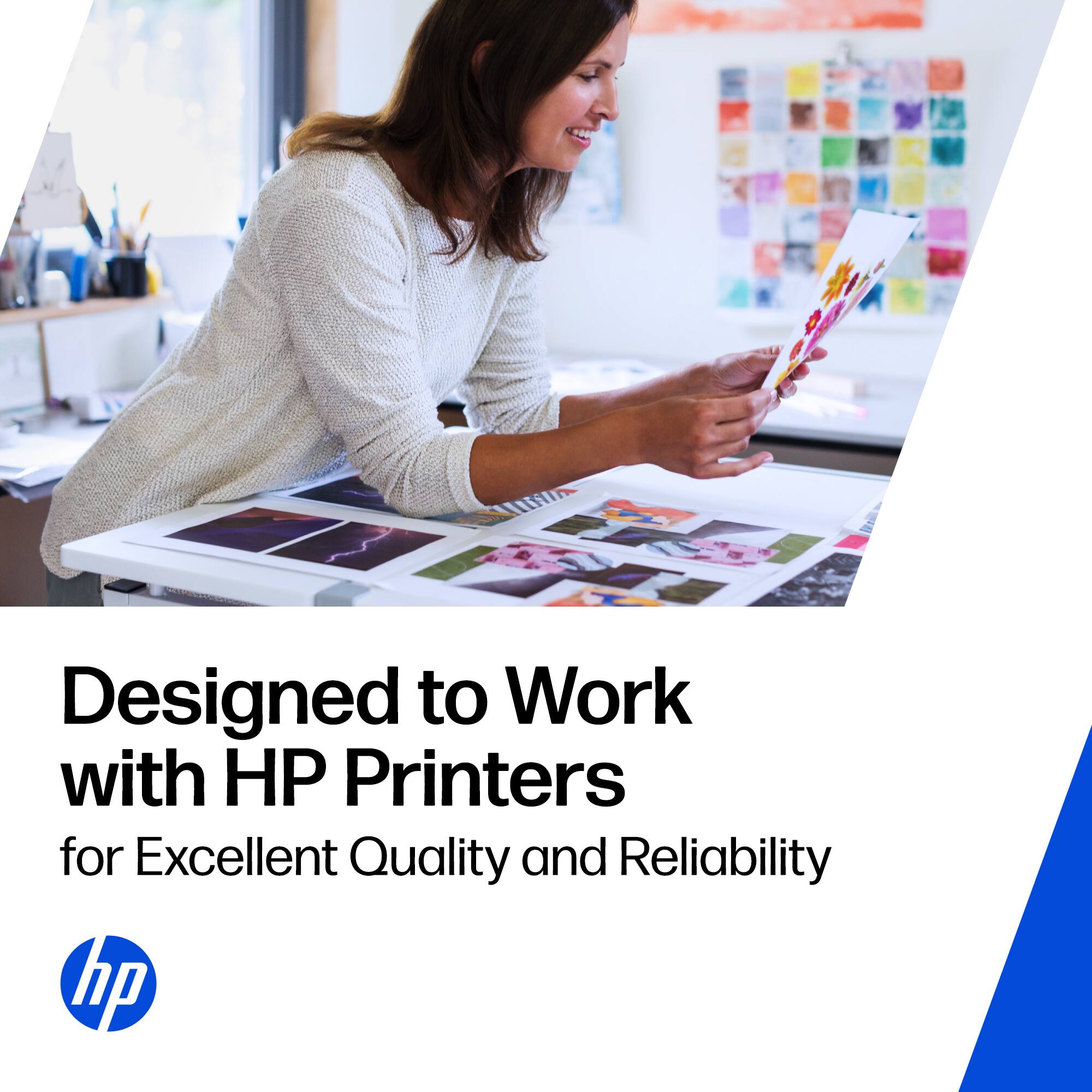 Designed to Work with HP Printers for Excellent Quality and Reliability  
hp
