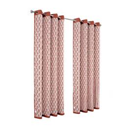 Olivia Gray - 100% Polyester 190 GSM Justice Reversible Blackout Grommet Curtain Panel 54" x 90" - Spice