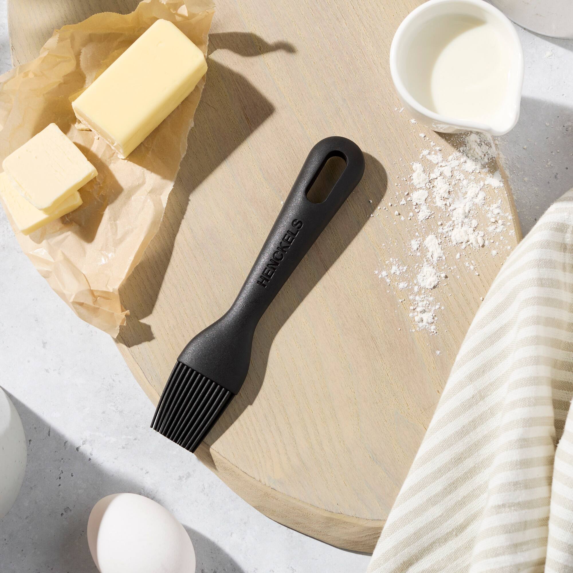 Alt View 1. Henckels - Henckels Silicone Onyx Cooking Utensil, Pastry Brush - Black.