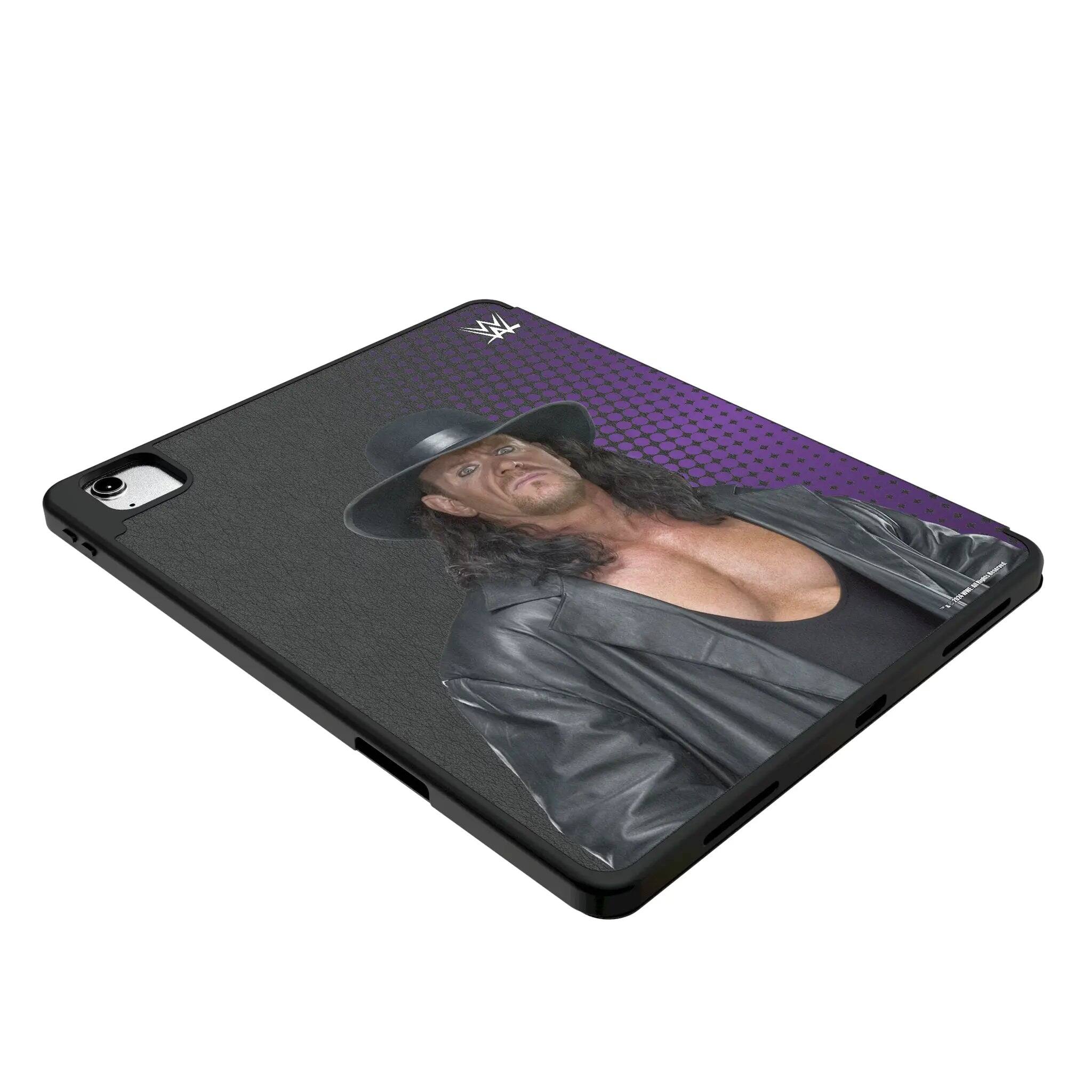 Left. Keyscaper - WWE Superstar Tablet Case for Apple iPad - Apple iPad Mini (6th Gen) - Undertaker.
