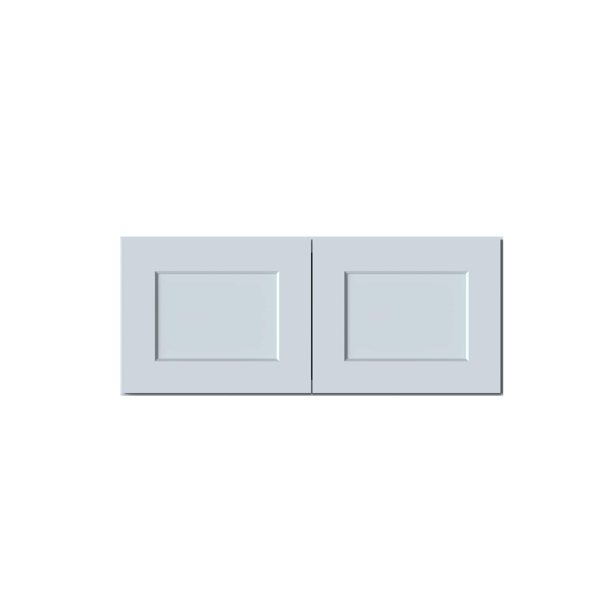 Boyel Living - Deep Wall Cabinets 15.Wx27in.H Ready to Assemble Kitchen Cabinets 2Doors HDF Door - DOVE GRAY