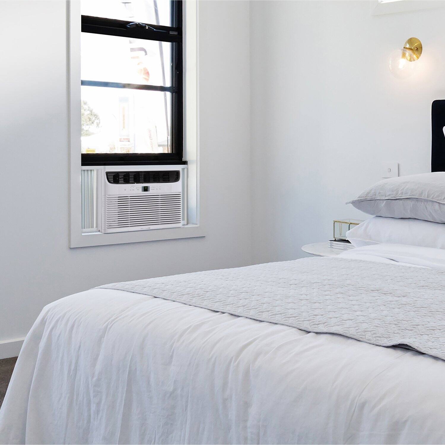 Alt View 24. Frigidaire - Frigidaire 115V 8,000 BTU 350 Sq. Ft. Smart Window Air Conditioner - White.