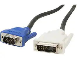 Cables to Go - C2G 26955 DVI Male to HD15 VGA Male Video Cable, Black (9.8 Feet, 3 Meters)