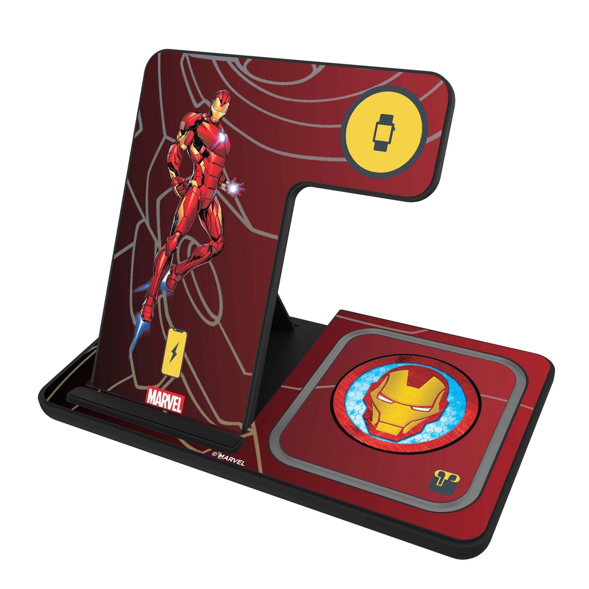Keyscaper - Marvel MechLine 3 in 1 Charging Station - Iron Man