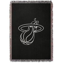 Chad & Jake - Miami Heat Woven Blanket - Black