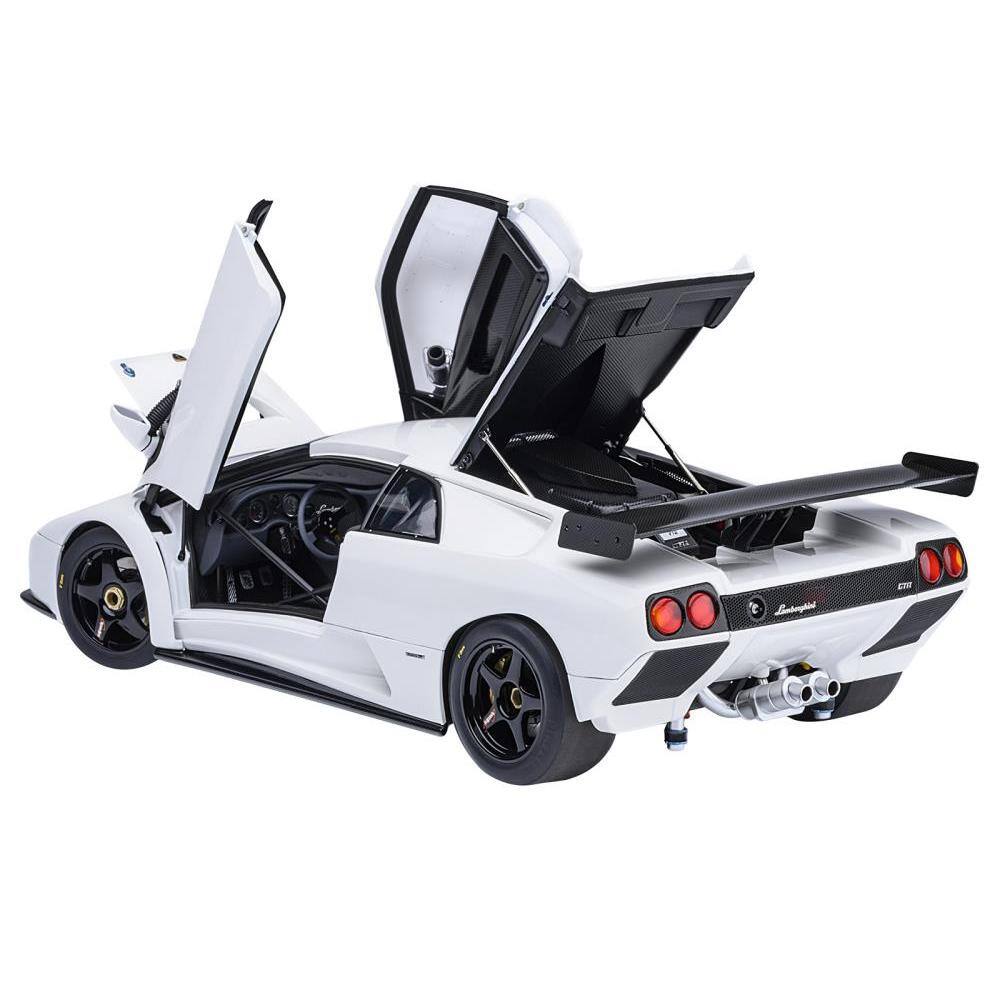 Angle. Autoart - Lamborghini Diablo GTR Impact White 1/18 Model Car by Autoart - White.