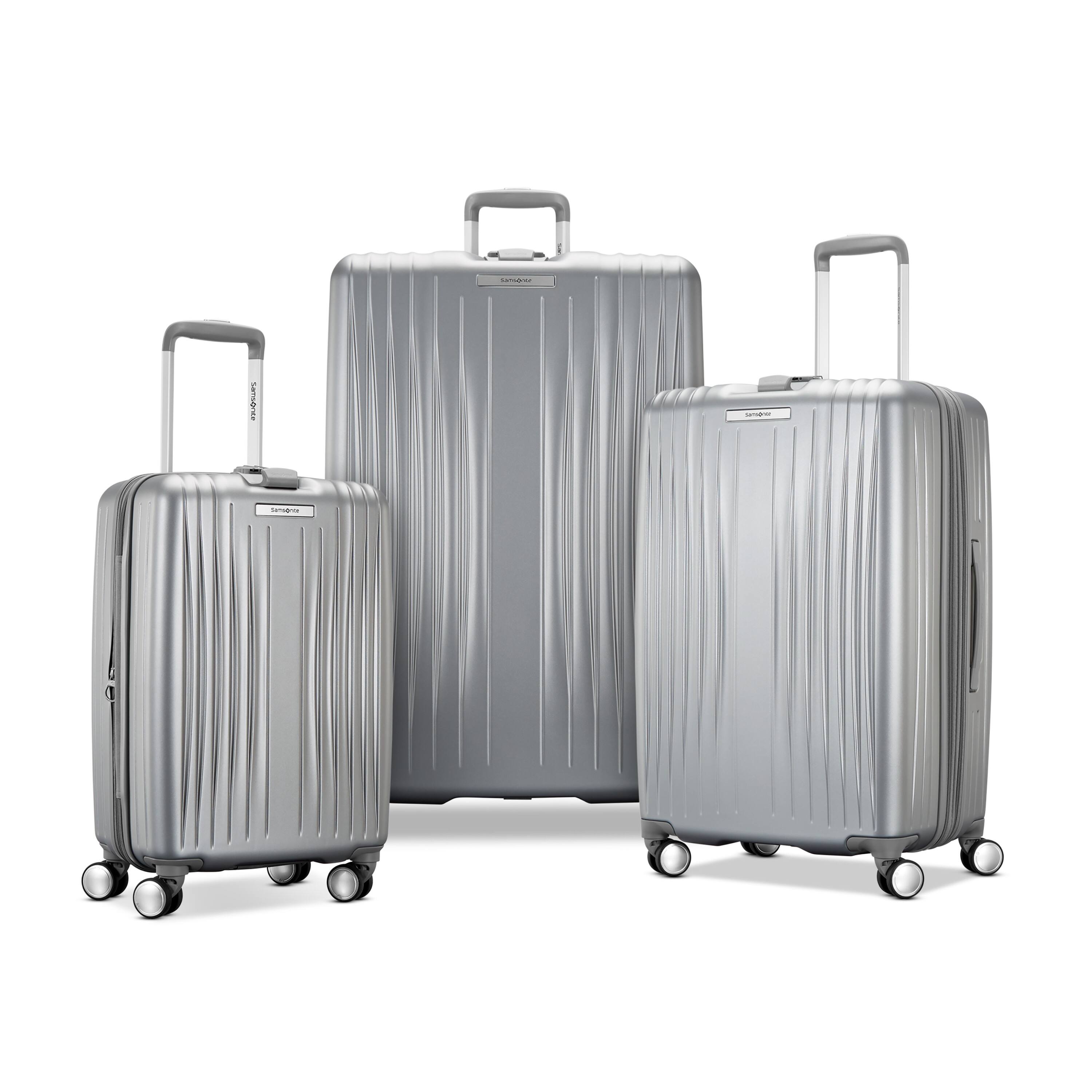 Alt View 5. Samsonite - Opto 3 Large Suitcase - Arctic Silver.