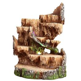 FC Design - 10"H Tree Trunk Display for Mini Owl Figurine Statue Office Desk Tabletop Home Decor Gift - Multi-Color