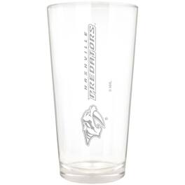 Great American Products - Nashville Predators Etched 16oz. Vertical Rally Cry Pint Glass - Multicolor