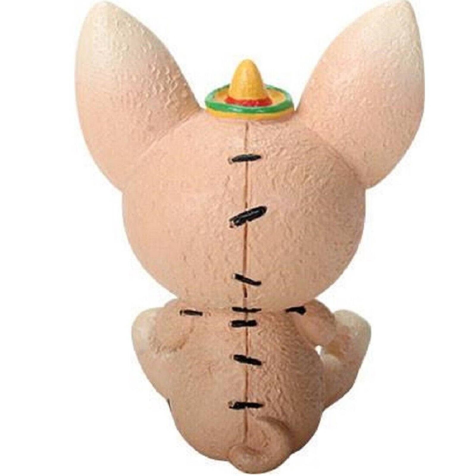 Angle. Pacific Trading - Furrybones Taco Skeleton Dressed in Chihuahua Dog Costume Halloween Figurine - Tan.