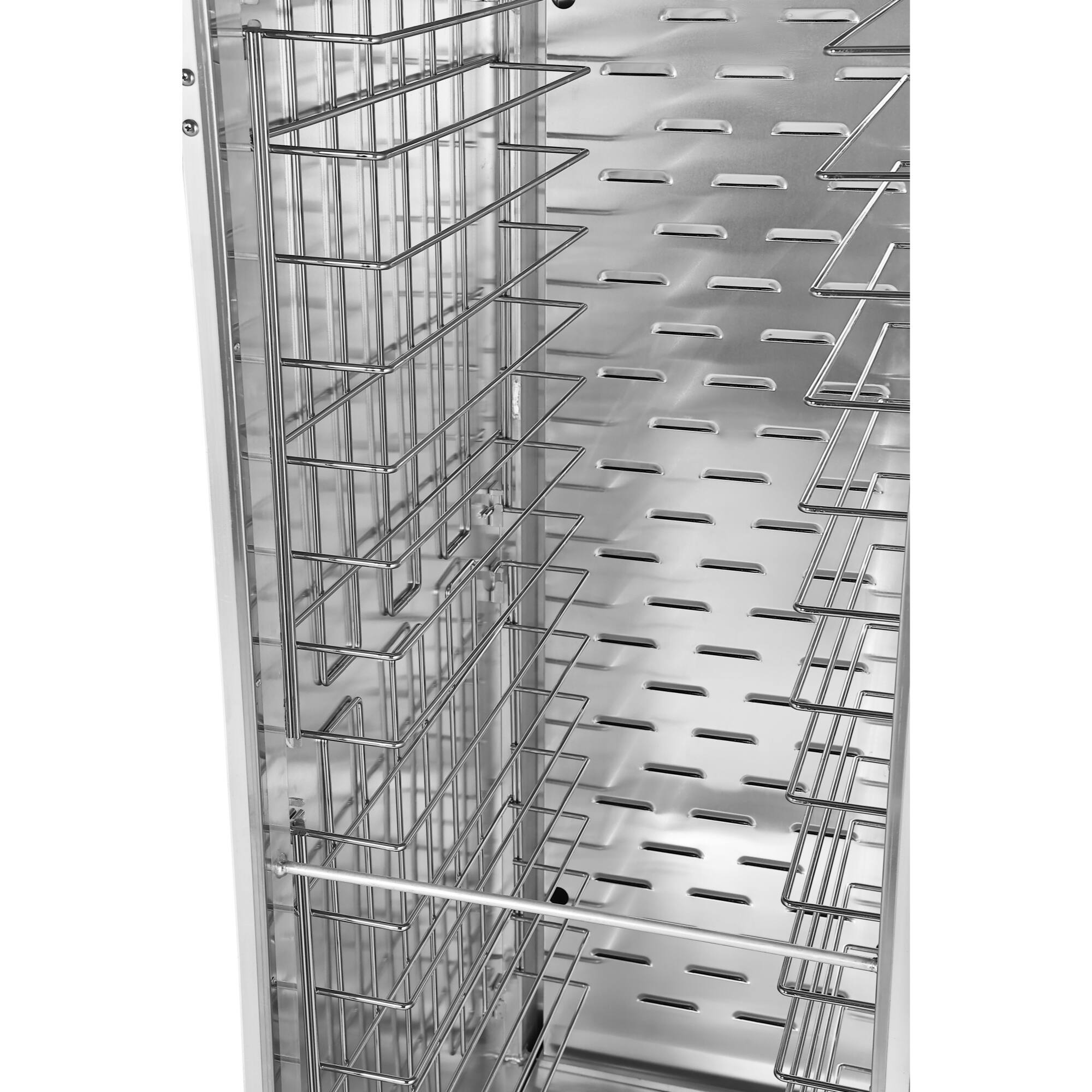 Alt View 6. Koolmore - 33 in. Commercial Non-Insulated Heated Holding Cabinet with Wire Racks and Glass Door in Silver (KM-CH36-WNGL) - Silver.