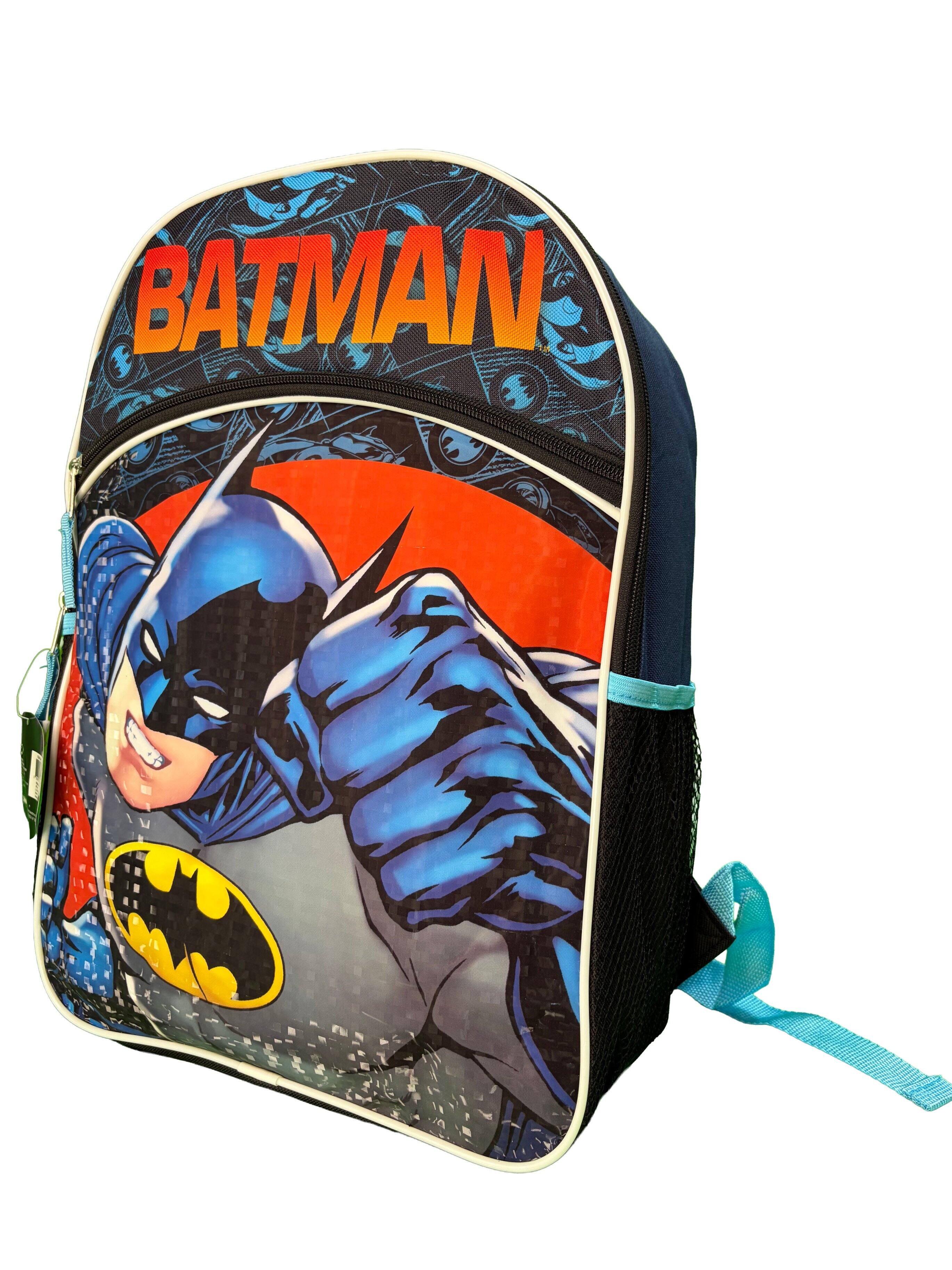 Alt View 2. UPD - DC Comics Batman 16" Backpack with Side Mesh Pockets and front pocket - Multicolored.